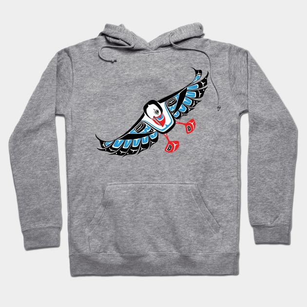 PNW Puffin Hoodie by Featherlady Studio